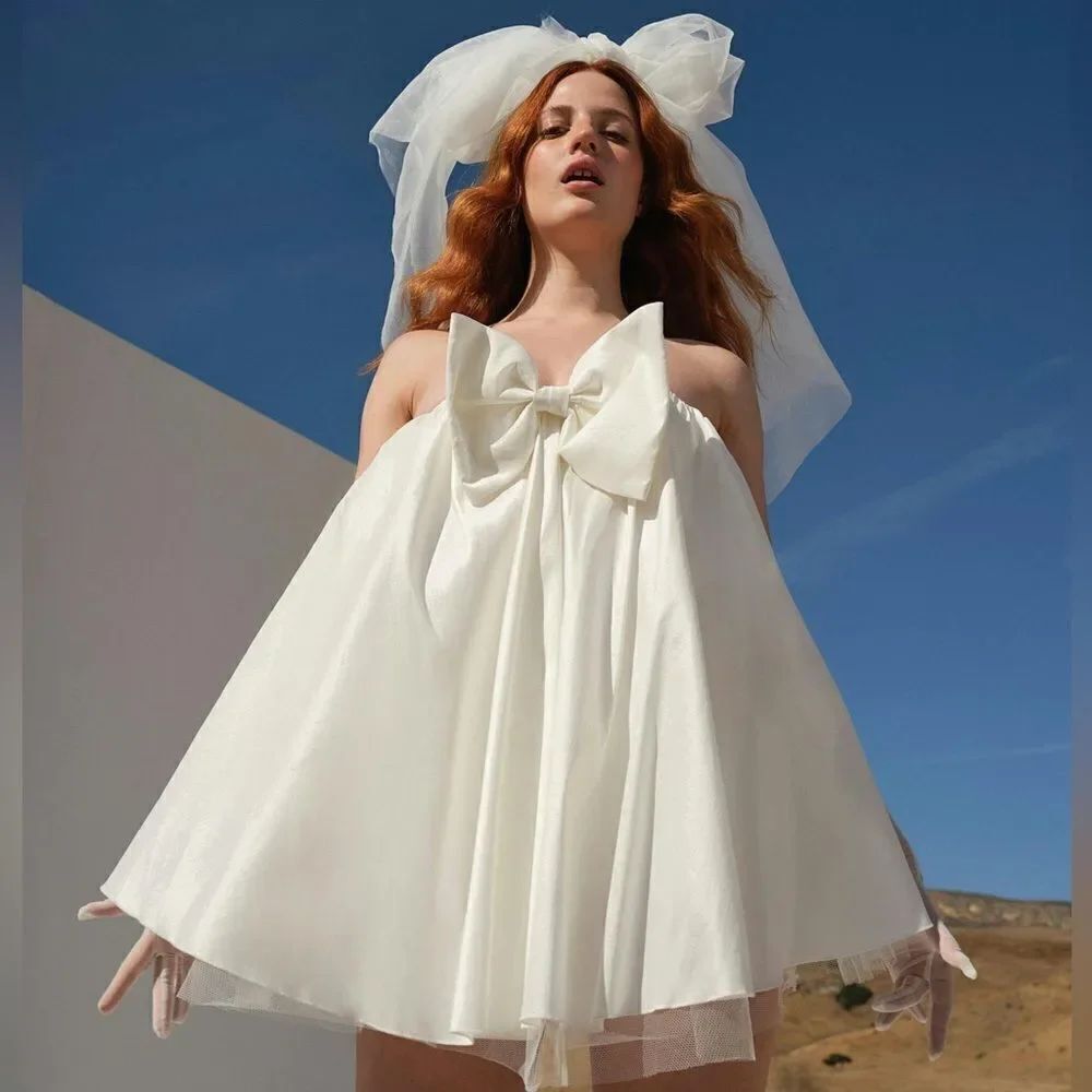 For Love & Lemons Clara Mini White Dress Size XS